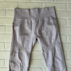 KORA Women's Athletic Contour Leggings Light Purple Compression Yoga - sz L